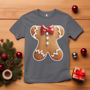 Gingerbread Man T Shirt Christmas Cookie Costume TS10 Charcoal Print Your Wear