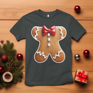 Gingerbread Man T Shirt Christmas Cookie Costume TS10 Dark Heather Print Your Wear