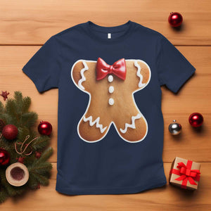 Gingerbread Man T Shirt Christmas Cookie Costume TS10 Navy Print Your Wear