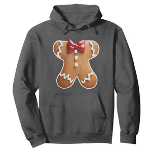 Gingerbread Man Hoodie Christmas Cookie Costume TS10 Dark Heather Print Your Wear
