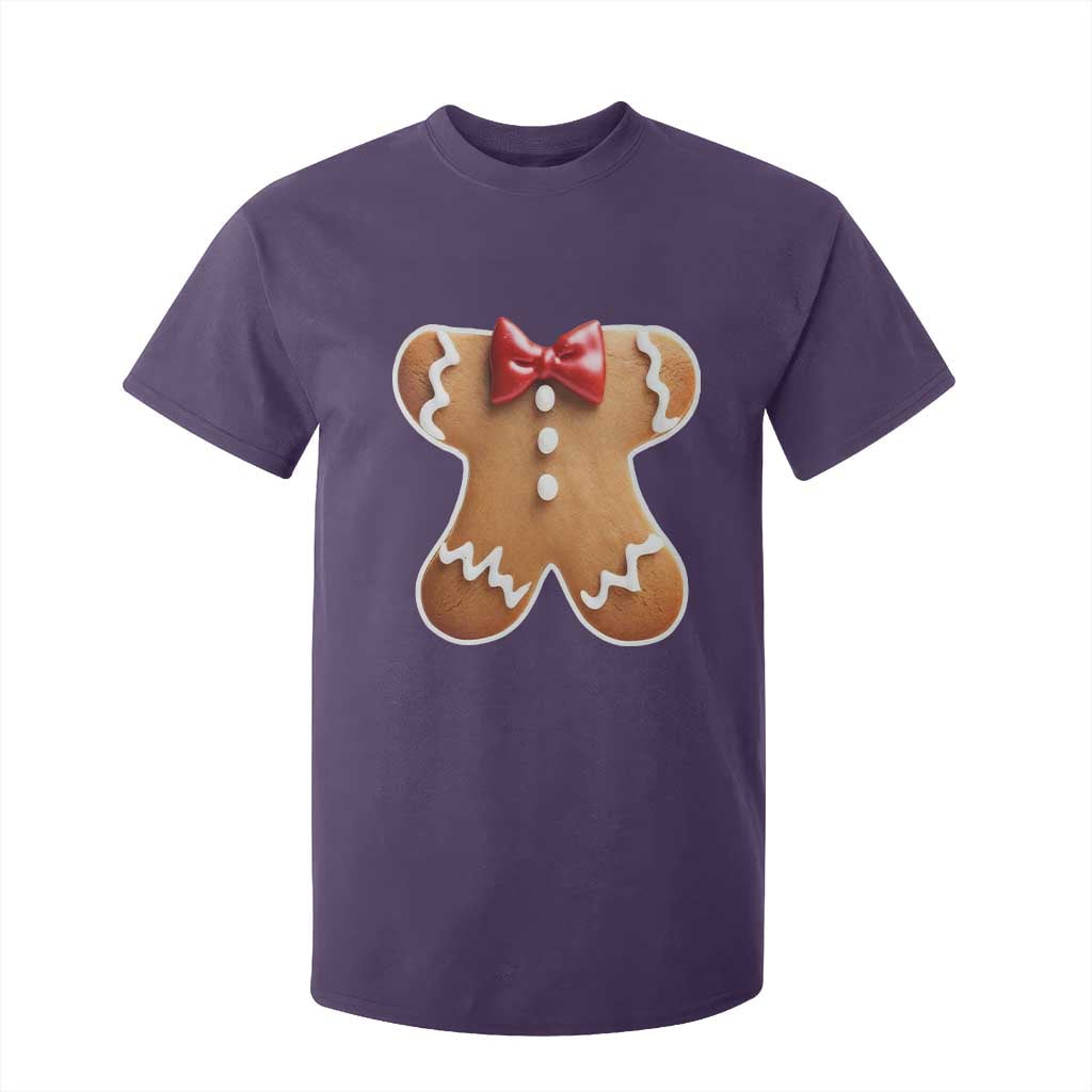 Gingerbread Man T Shirt For Kid Christmas Cookie Costume TS10 Purple Print Your Wear