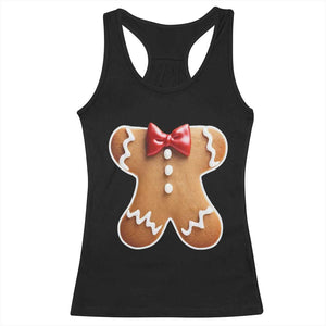 Gingerbread Man Racerback Tank Top Christmas Cookie Costume TS10 Black Print Your Wear