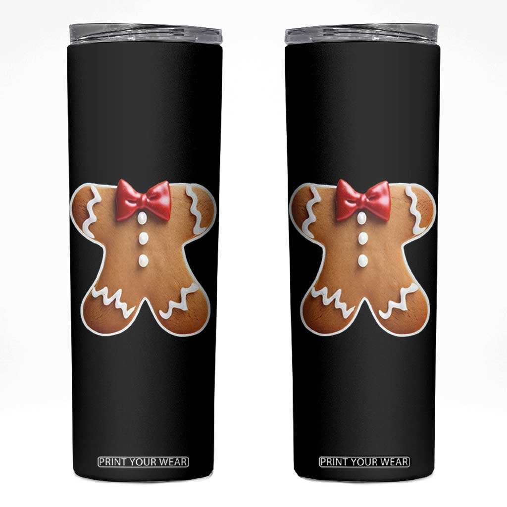 Gingerbread Man Skinny Tumbler Christmas Cookie Costume TS10 Black Print Your Wear