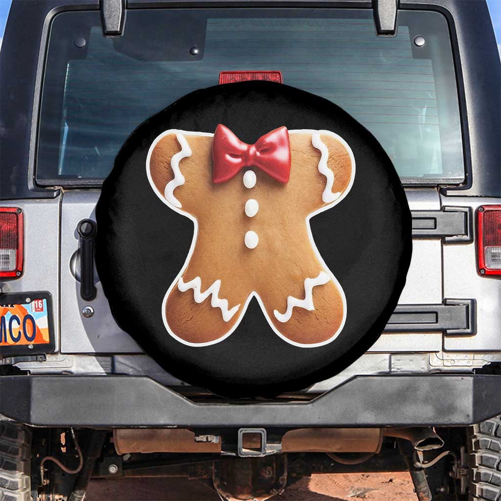 Gingerbread Man Spare Tire Cover Christmas Cookie Costume TS10 No hole Black Print Your Wear