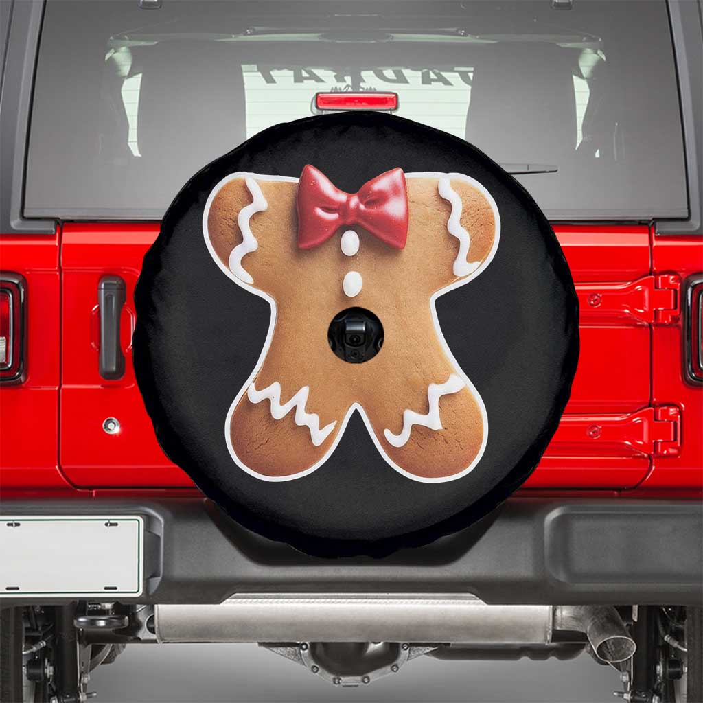 Gingerbread Man Spare Tire Cover Christmas Cookie Costume TS10 Black Print Your Wear