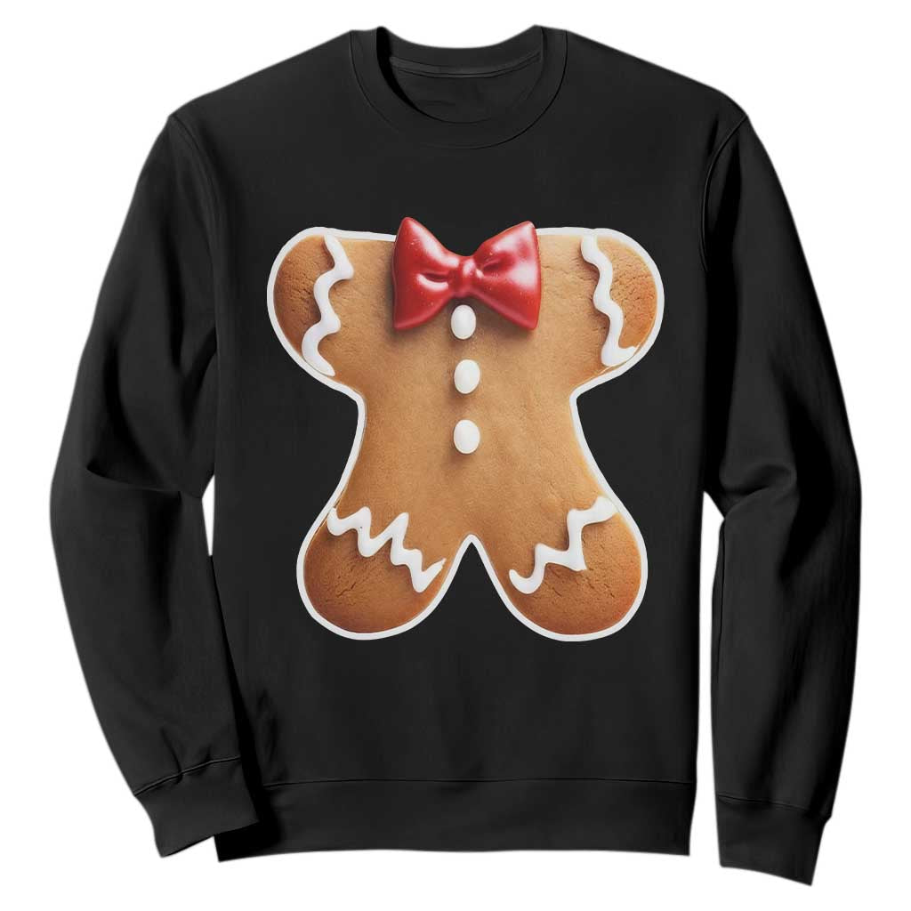 Gingerbread Man Sweatshirt Christmas Cookie Costume TS10 Black Print Your Wear
