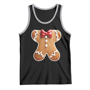 Gingerbread Man Tank Top Christmas Cookie Costume TS10 Black Athletic Heather Print Your Wear