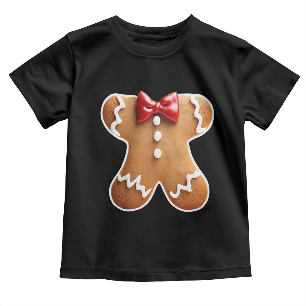 Gingerbread Man Toddler T Shirt Christmas Cookie Costume TS10 Black Print Your Wear