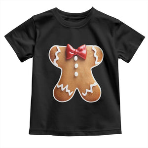 Gingerbread Man Toddler T Shirt Christmas Cookie Costume TS10 Black Print Your Wear