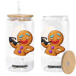 Funny Xmas Gingerbread Man Glass Can Funny Sexy Cookie Bite Me TS10 Print Your Wear