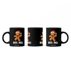 Funny Xmas Gingerbread Man Coffee Mug Cookie Bite Me TS10 Print Your Wear
