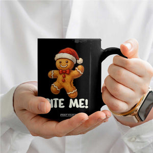 Funny Xmas Gingerbread Man Coffee Mug Cookie Bite Me TS10 Print Your Wear