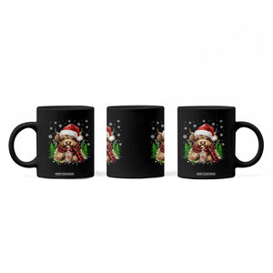 Christmas Cow Coffee Mug Funny Highland Cow Western Farmer Gift TS10 Print Your Wear