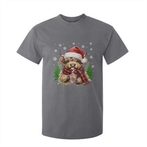 Christmas Cow T Shirt For Kid Funny Highland Cow Western Farmer Gift TS10 Charcoal Print Your Wear