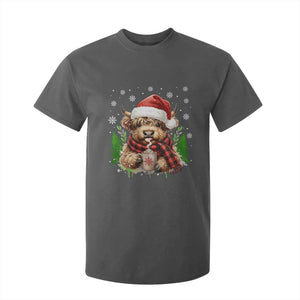Christmas Cow T Shirt For Kid Funny Highland Cow Western Farmer Gift TS10 Dark Heather Print Your Wear