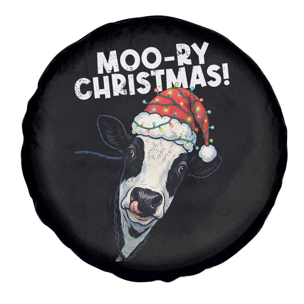 Christmas Cow Spare Tire Cover Funny Moo Ry Christmas Farmer Gift TS10 Print Your Wear