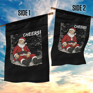 Funny Christmas Santa Claus Drinking Beer Garden Flag Wonderful Time TS10 Print Your Wear