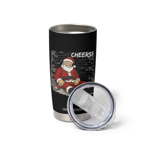 Funny Christmas Santa Claus Drinking Beer Tumbler Cup Wonderful Time TS10 Print Your Wear