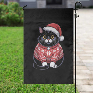 Christmas Black Cat Garden Flag Catmas Gift For New Year TS10 Print Your Wear