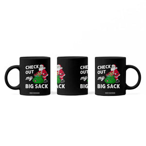 Retro Funny Santa Coffee Mug Christmas Joke Check Out My Big Sack TS10 Print Your Wear