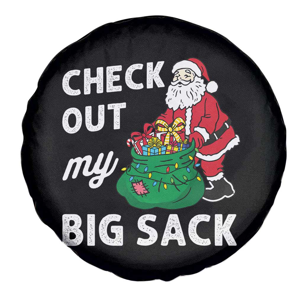 Retro Funny Santa Spare Tire Cover Christmas Joke Check Out My Big Sack TS10 Print Your Wear