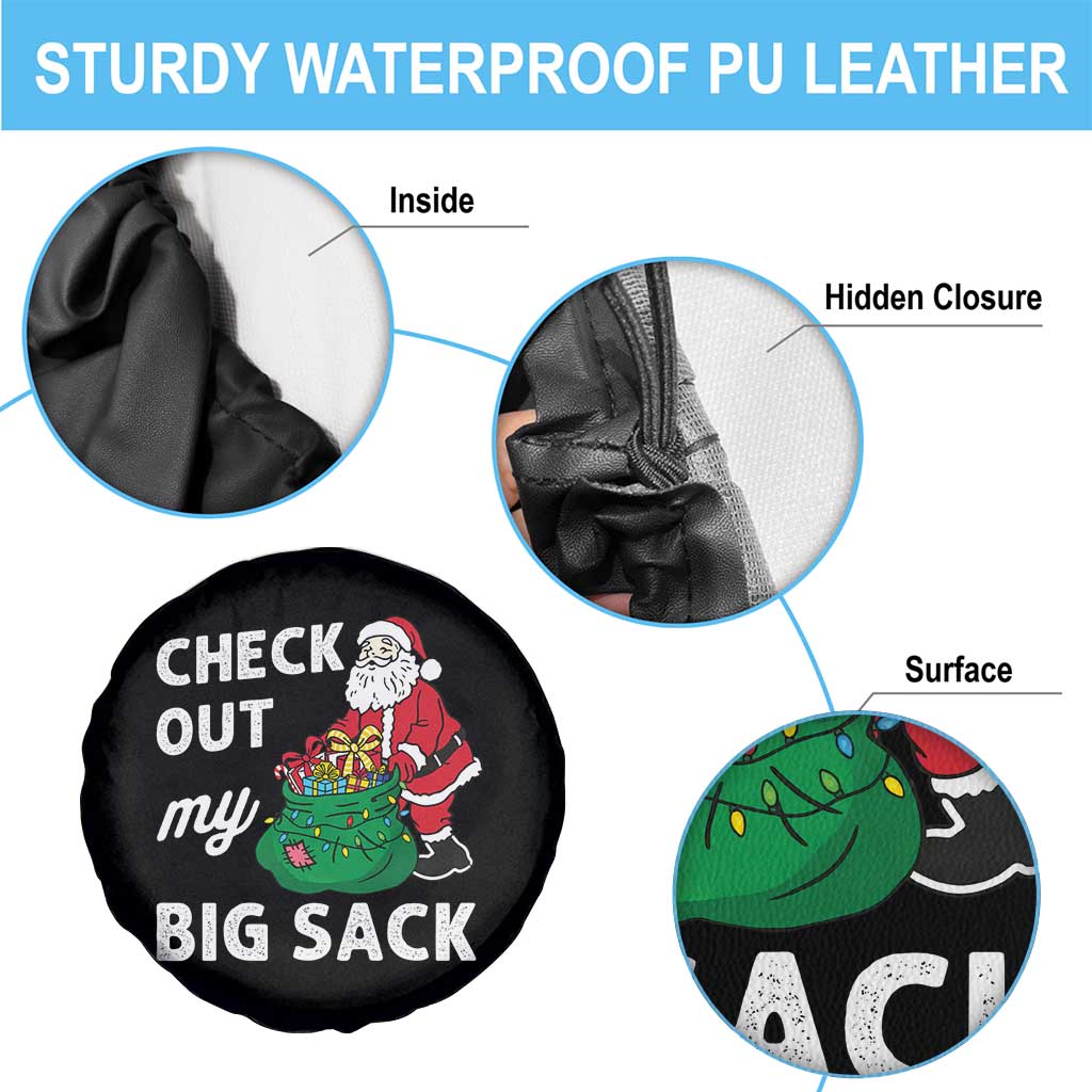 Retro Funny Santa Spare Tire Cover Christmas Joke Check Out My Big Sack TS10 Print Your Wear