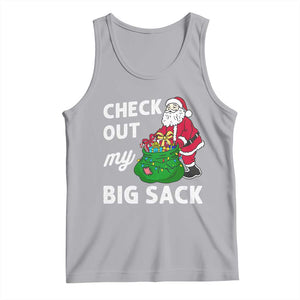 Retro Funny Santa Tank Top Christmas Joke Check Out My Big Sack TS10 Athletic Heather Print Your Wear