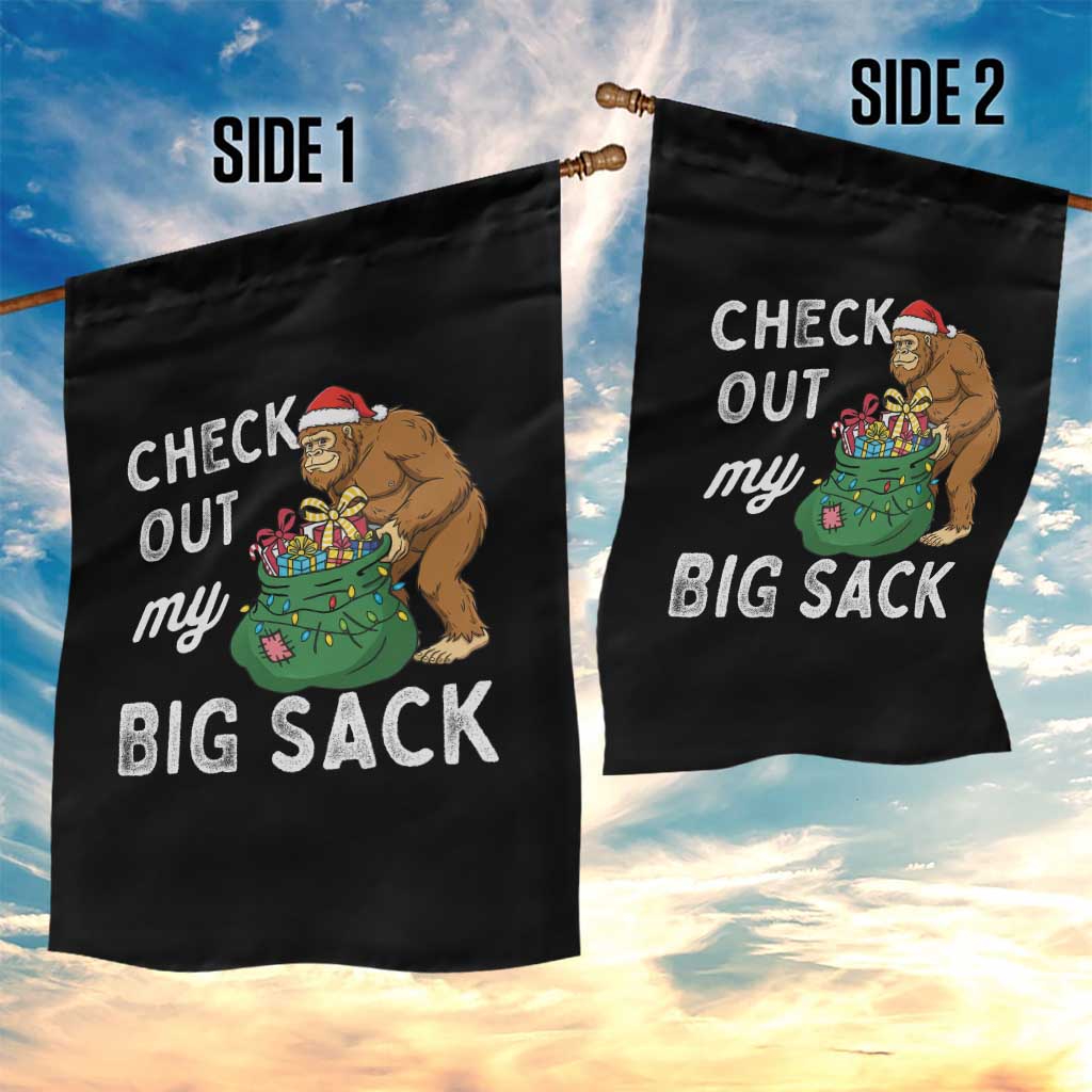 Santa Bigfoot Christmas Garden Flag Funny Sasquatch Xmas Joke TS10 Print Your Wear