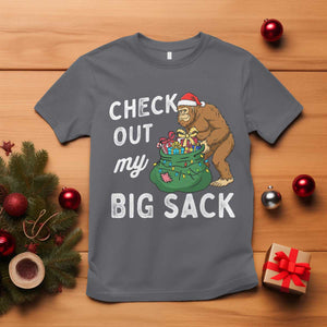 Santa Bigfoot Christmas T Shirt Funny Sasquatch Xmas Joke TS10 Charcoal Print Your Wear