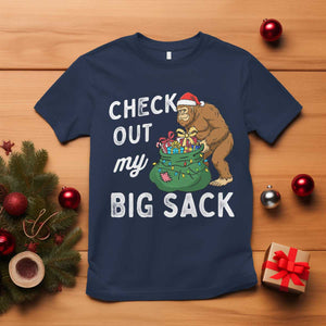 Santa Bigfoot Christmas T Shirt Funny Sasquatch Xmas Joke TS10 Navy Print Your Wear