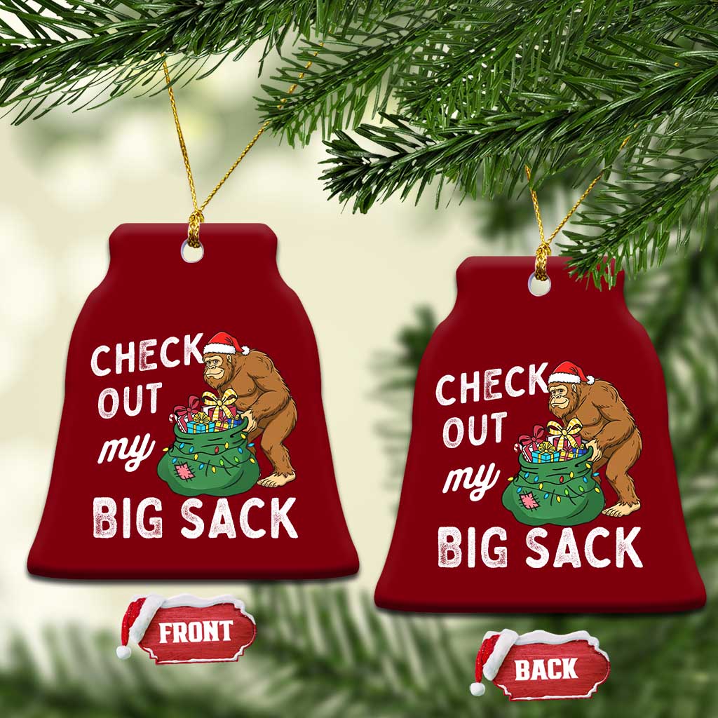 Santa Bigfoot Christmas Ceramic Ornament Funny Sasquatch Xmas Joke TS10 Print Your Wear