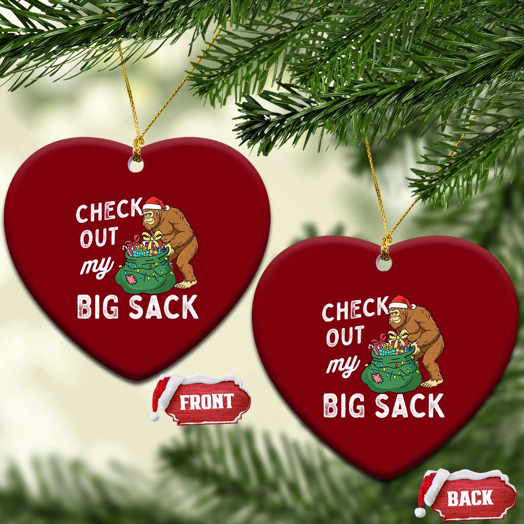 Santa Bigfoot Christmas Ceramic Ornament Funny Sasquatch Xmas Joke TS10 Print Your Wear