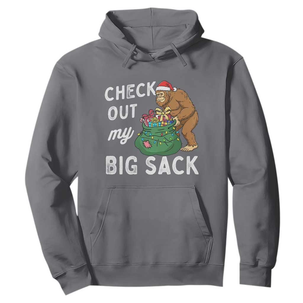 Santa Bigfoot Christmas Hoodie Funny Sasquatch Xmas Joke TS10 Charcoal Print Your Wear