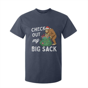 Santa Bigfoot Christmas T Shirt For Kid Funny Sasquatch Xmas Joke TS10 Navy Print Your Wear