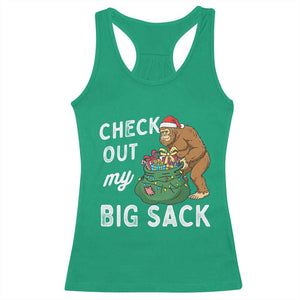 Santa Bigfoot Christmas Racerback Tank Top Funny Sasquatch Xmas Joke TS10 Irish Green Print Your Wear