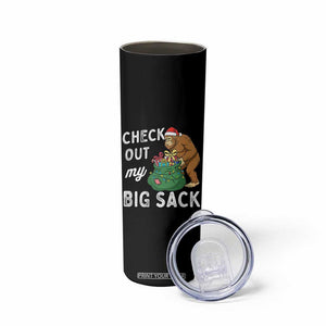 Santa Bigfoot Christmas Skinny Tumbler Funny Sasquatch Xmas Joke TS10 Print Your Wear