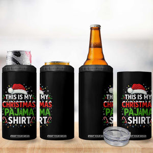 This Is My Christmas Pajama 4 in 1 Can Cooler Tumbler Funny Xmas PJs TS10 Print Your Wear