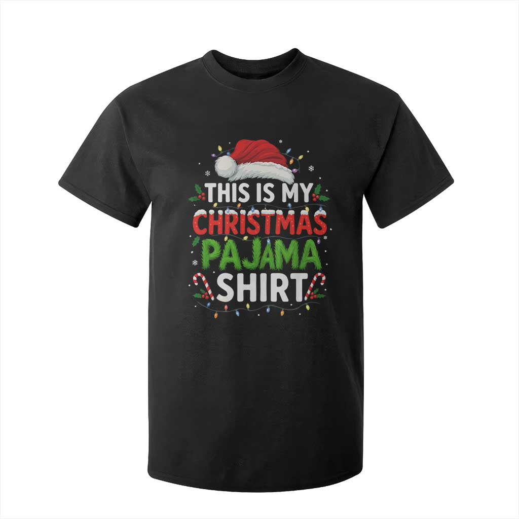 This Is My Christmas Pajama T Shirt For Kid Funny Xmas PJs TS10 Black Print Your Wear