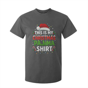 This Is My Christmas Pajama T Shirt For Kid Funny Xmas PJs TS10 Dark Heather Print Your Wear