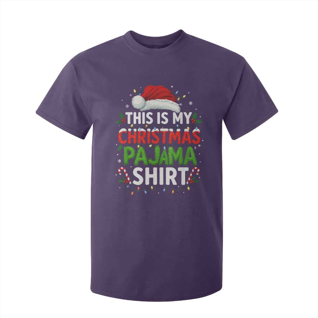 This Is My Christmas Pajama T Shirt For Kid Funny Xmas PJs TS10 Purple Print Your Wear