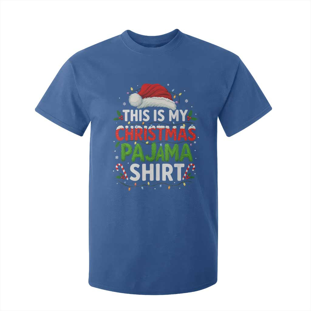 This Is My Christmas Pajama T Shirt For Kid Funny Xmas PJs TS10 Royal Blue Print Your Wear