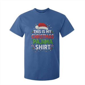 This Is My Christmas Pajama T Shirt For Kid Funny Xmas PJs TS10 Royal Blue Print Your Wear