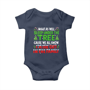 Funny Christmas Baby Onesie I'm The Gift Family Pajama TS10 Navy Print Your Wear