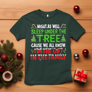 Funny Christmas T Shirt I'm The Gift Family Pajama TS10 Dark Forest Green Print Your Wear