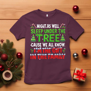 Funny Christmas T Shirt I'm The Gift Family Pajama TS10 Maroon Print Your Wear