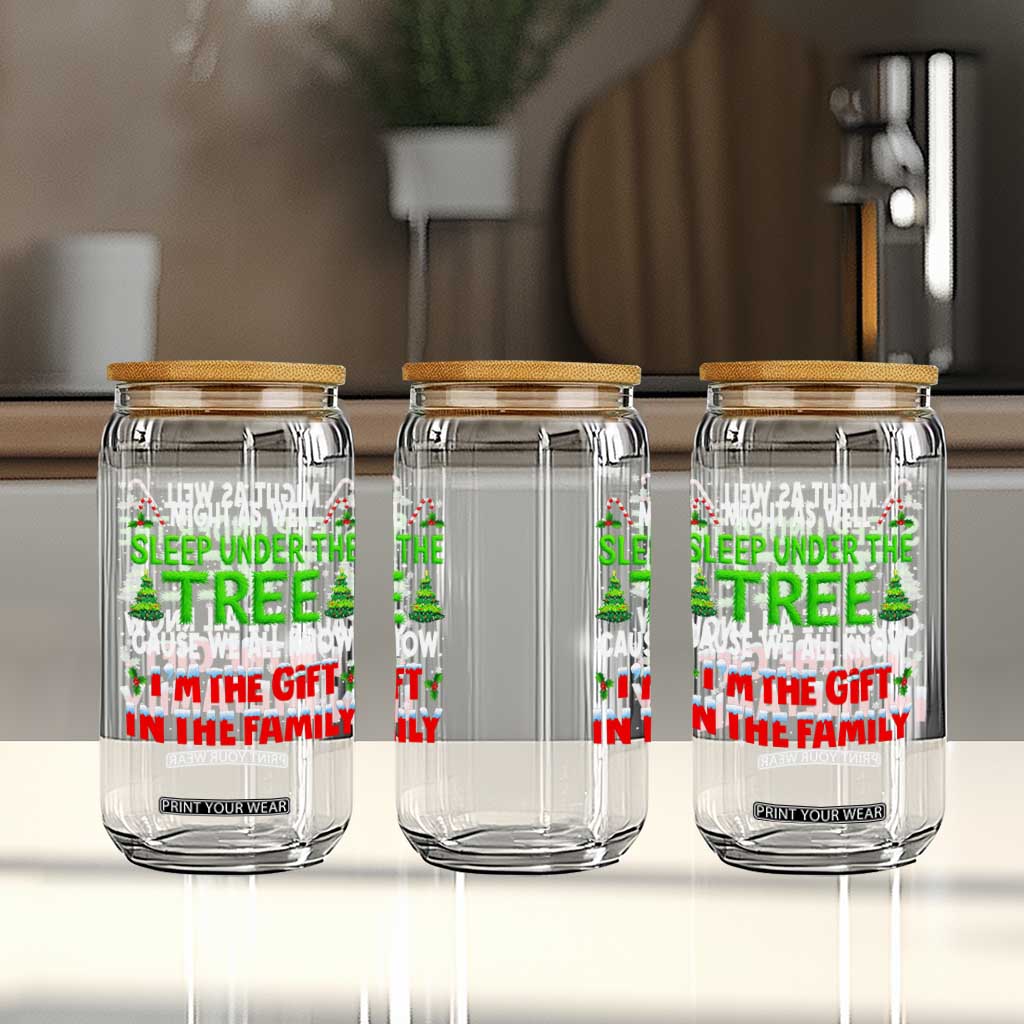 Funny Christmas Glass Can I'm The Gift Family Pajama TS10 Print Your Wear