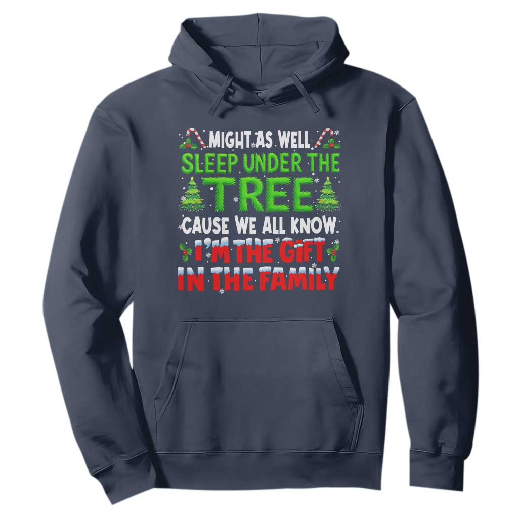 Funny Christmas Hoodie I'm The Gift Family Pajama TS10 Navy Print Your Wear