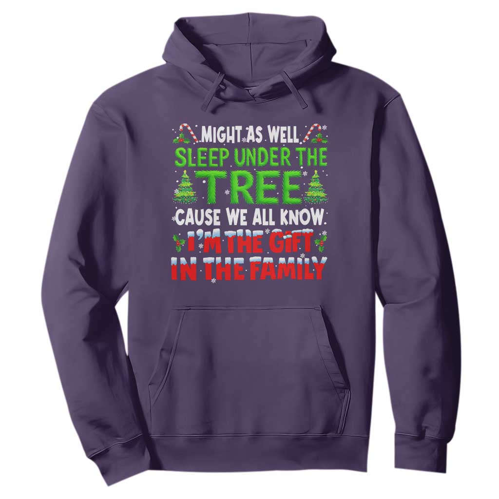 Funny Christmas Hoodie I'm The Gift Family Pajama TS10 Purple Print Your Wear
