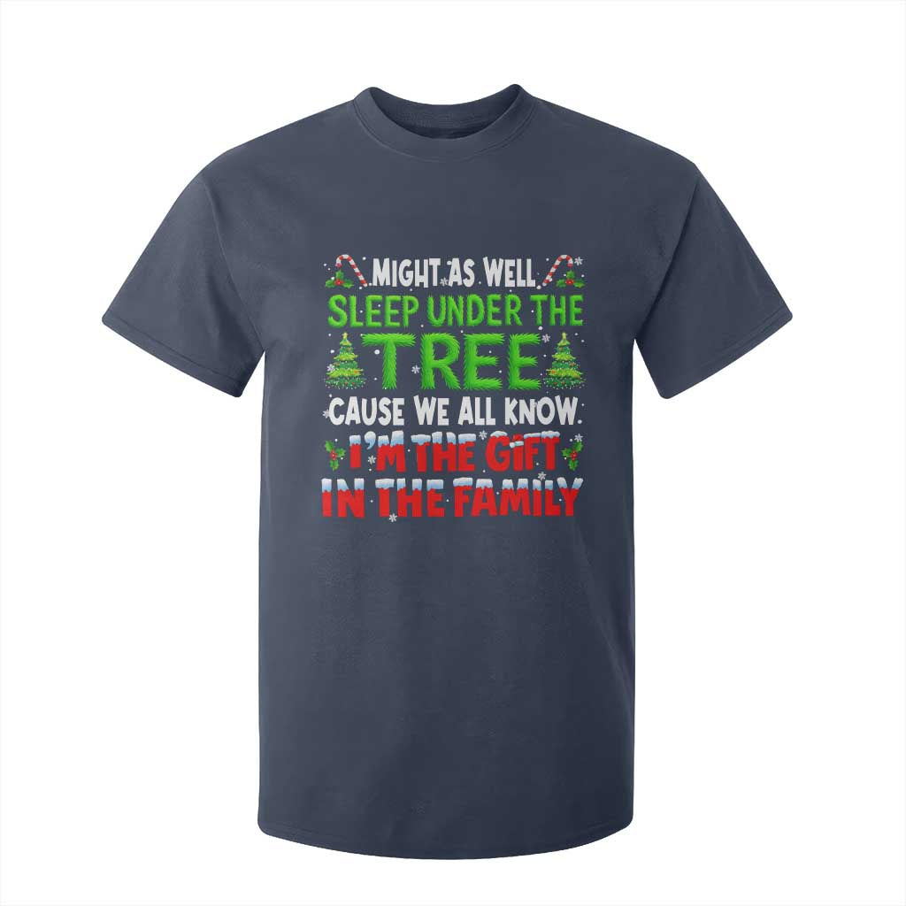 Funny Christmas T Shirt For Kid I'm The Gift Family Pajama TS10 Navy Print Your Wear