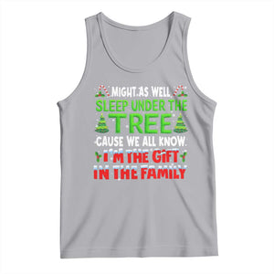 Funny Christmas Tank Top I'm The Gift Family Pajama TS10 Athletic Heather Print Your Wear